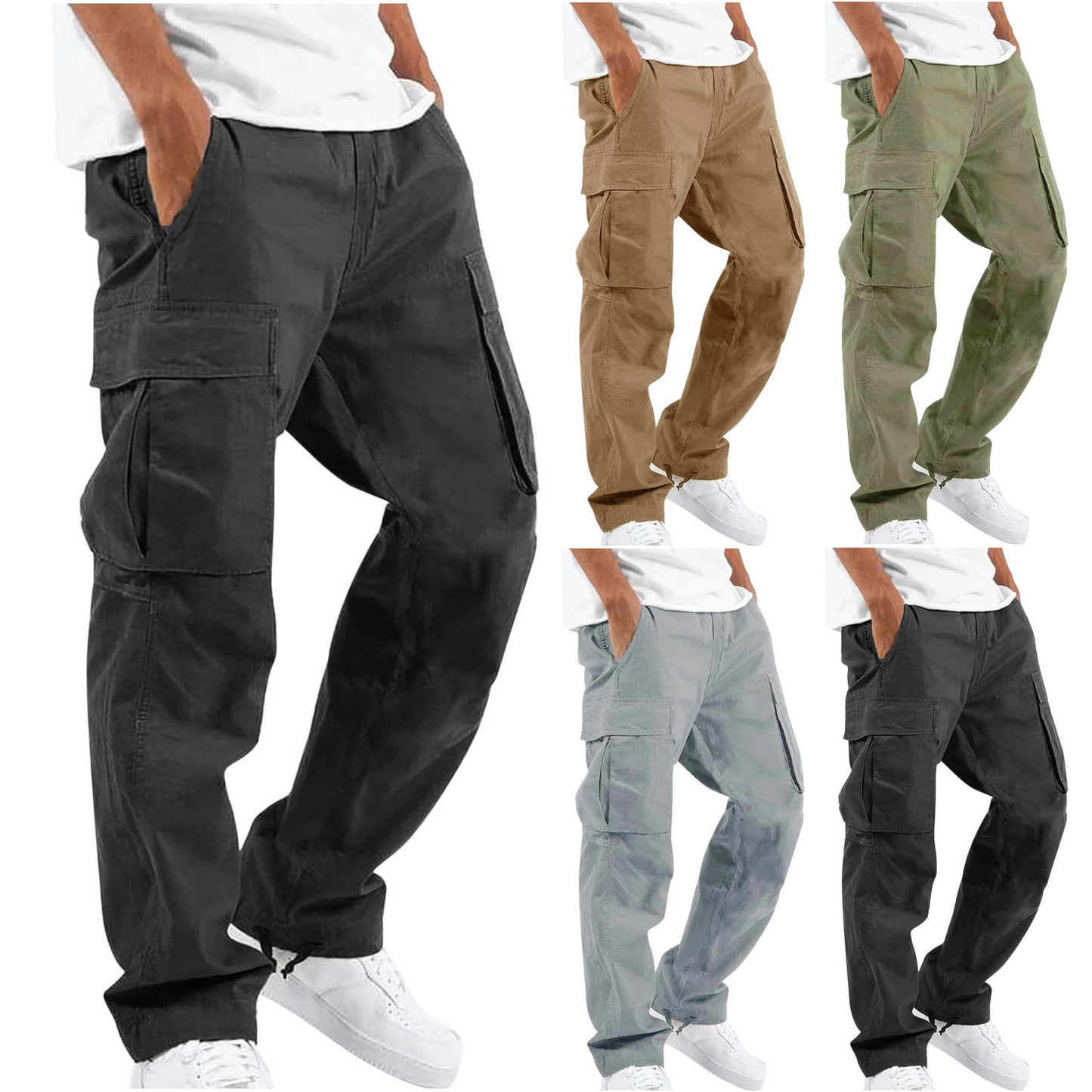 Herren Alltags Cargohose | Lang