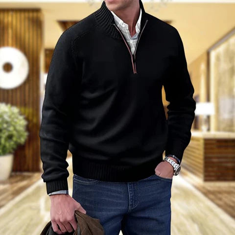 Herren Elegant Pullover | Reißverschluss