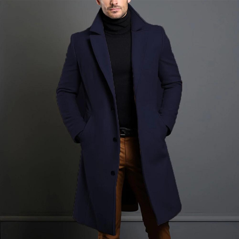 Herren Elegant Lang Mantel | Winter
