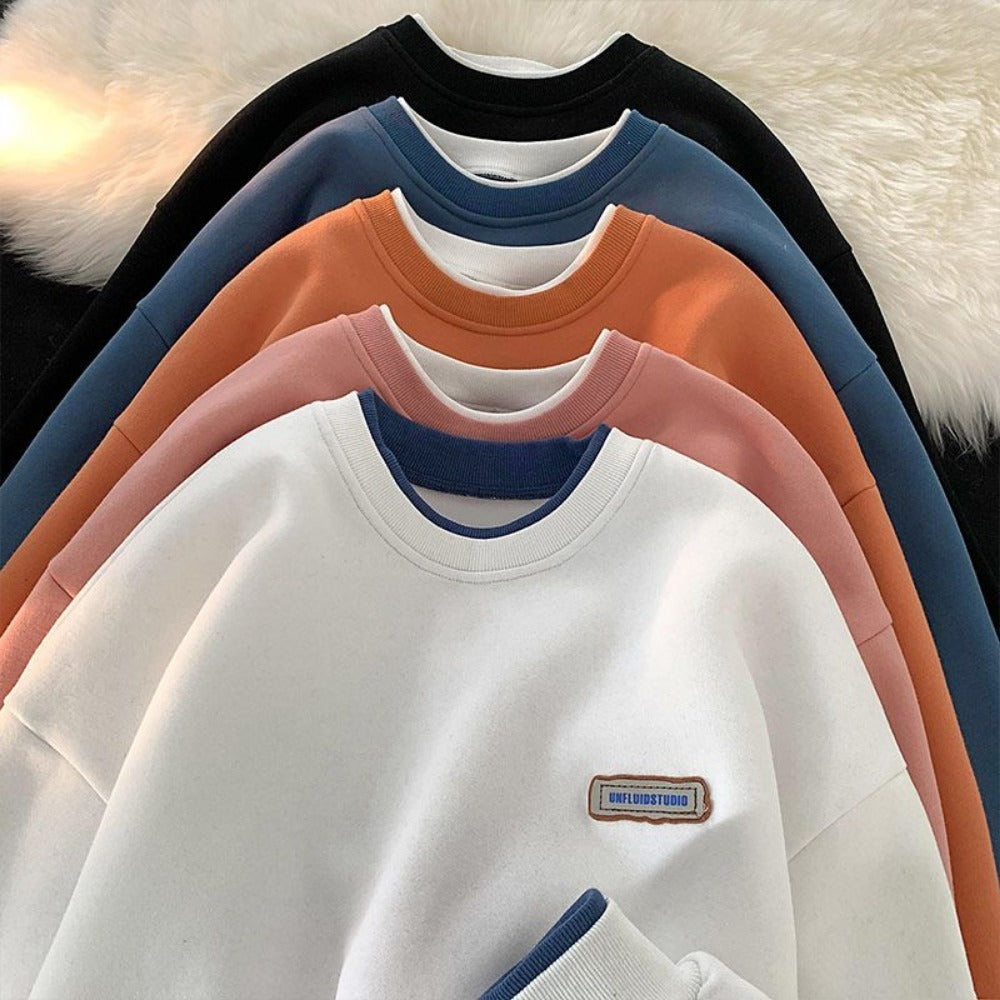 Damen Sweatshirt mit Rundhalsausschnitt und Langarm – Derna