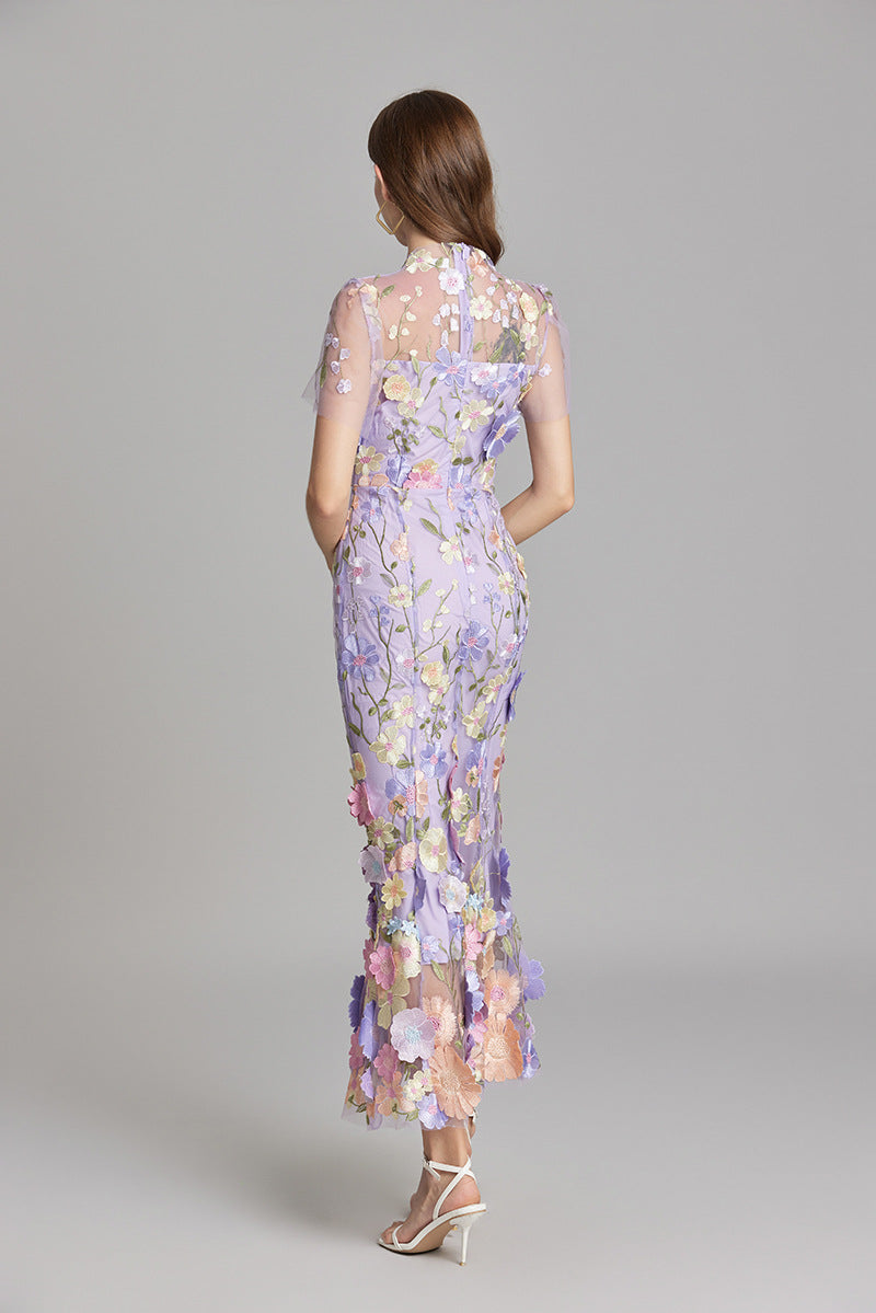 Ärmelloses Besticktes Maxi Sommerkleid für Damen – Elegant