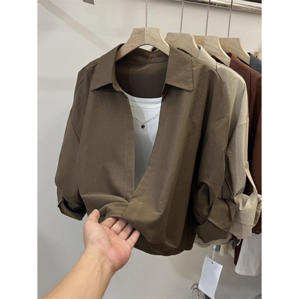 Bluse in Zwei-in-Eins-Optik mit Langarm für Damen - Fiammetta