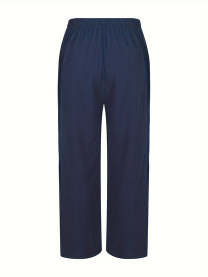 Herren Komfortable Leinen Hose | Lang