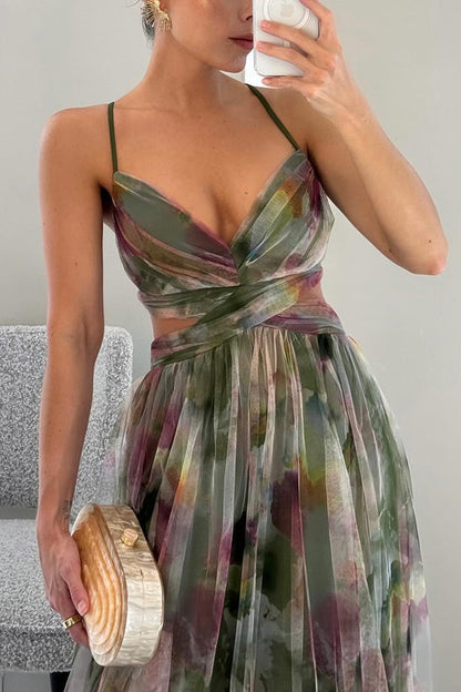 Weiches Damen Maxikleid mit V-Ausschnitt
