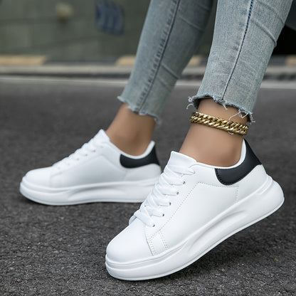 Damen Weiße Sneaker| Bequem