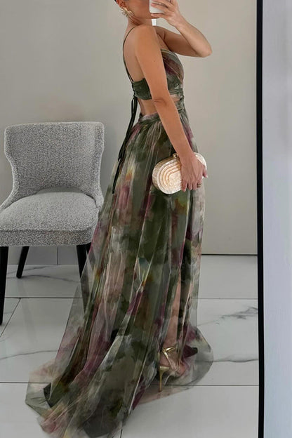 Weiches Damen Maxikleid mit V-Ausschnitt