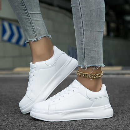 Damen Weiße Sneaker| Bequem