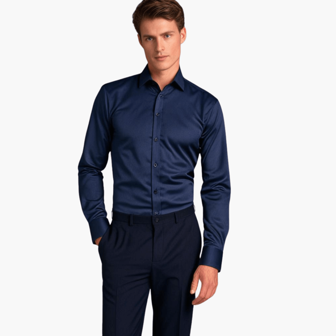 Herren Slim Fit Hemd | Langarm