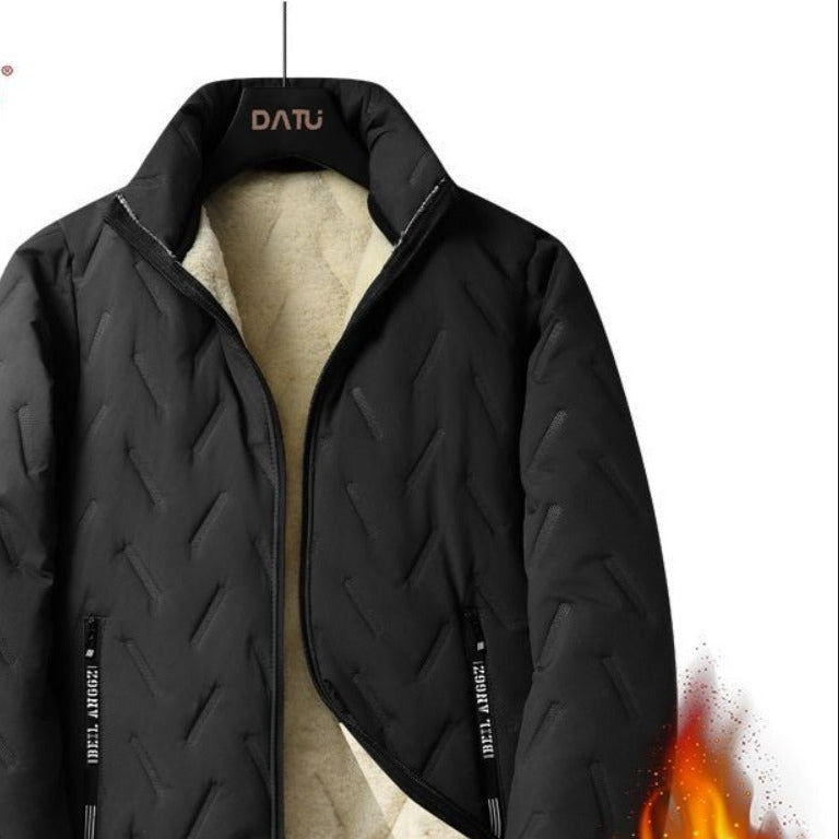 Winterjacke mit Fleecefutter und Reißverschluss für Herren – Olivier