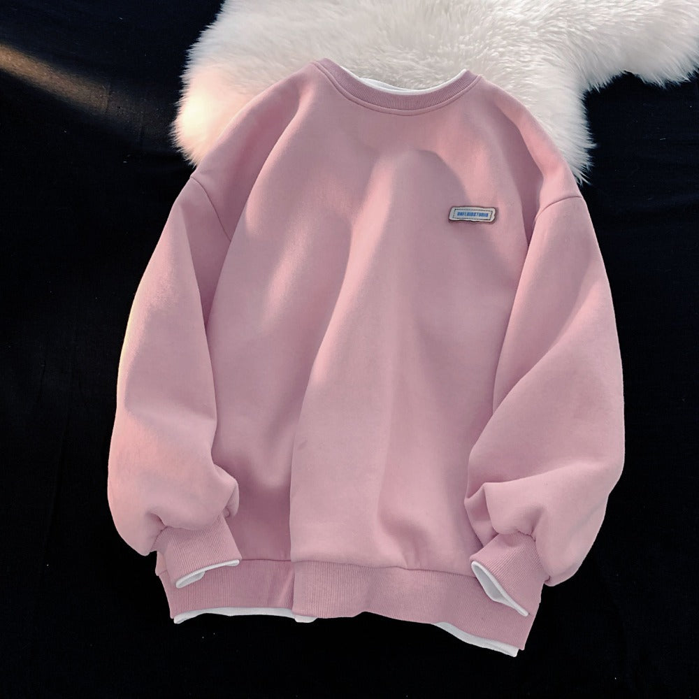 Damen Sweatshirt mit Rundhalsausschnitt und Langarm – Derna