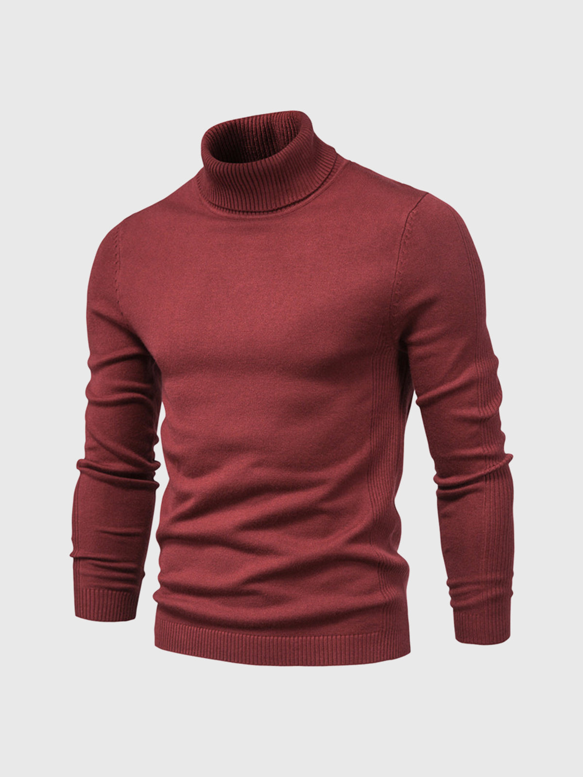 Herren Kurz Rollkragenpullover | Waschbar