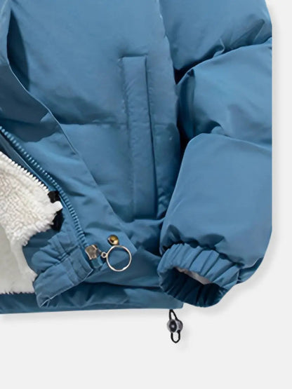 Herren Reißverschluss Daunenjacke | Warm