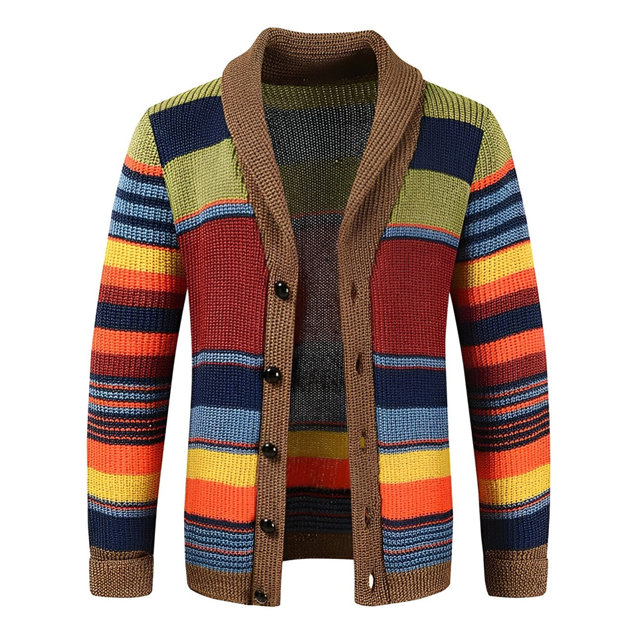 Herren Retro Cardigan | Strick