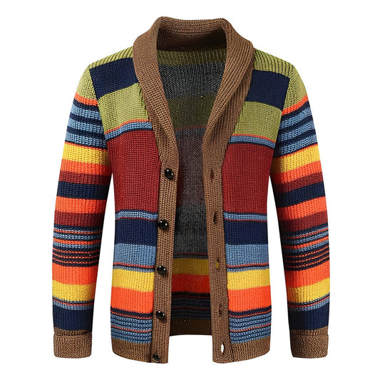 Herren Retro Cardigan | Strick