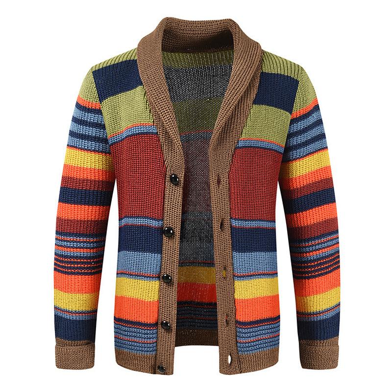 Herren Retro Cardigan | Strick