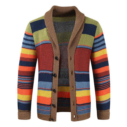 Herren Retro Cardigan | Strick