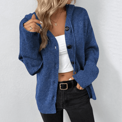 Damen Lang Strick Cardigan | Warm