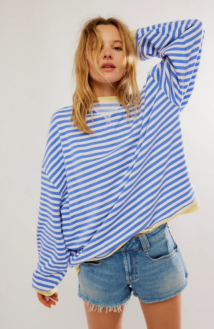 Damen Gestreiftes Pullover | Oversize