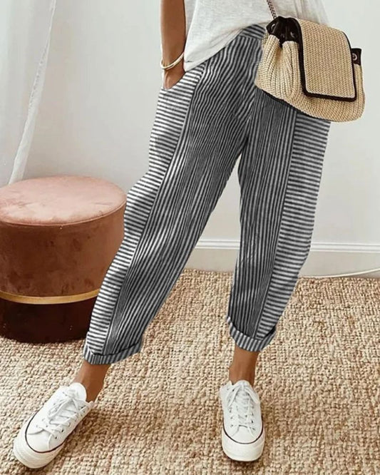 Trendige Leinenhosen für Damen – Sarah
