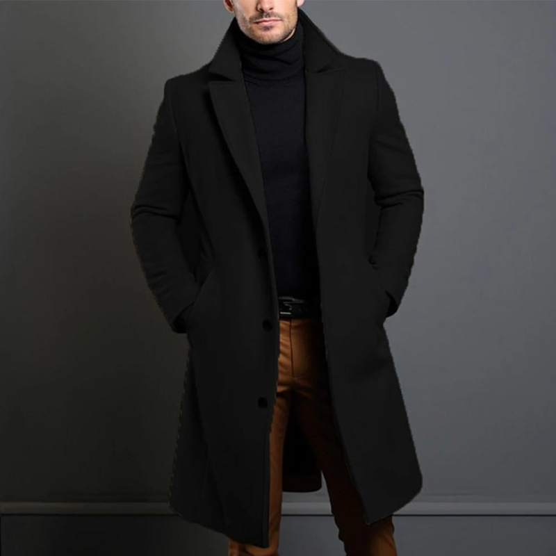 Herren Elegant Lang Mantel | Winter