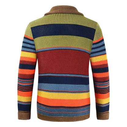 Herren Retro Cardigan | Strick