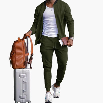 Herren Sportlich Jogginganzug | Reißverschluss