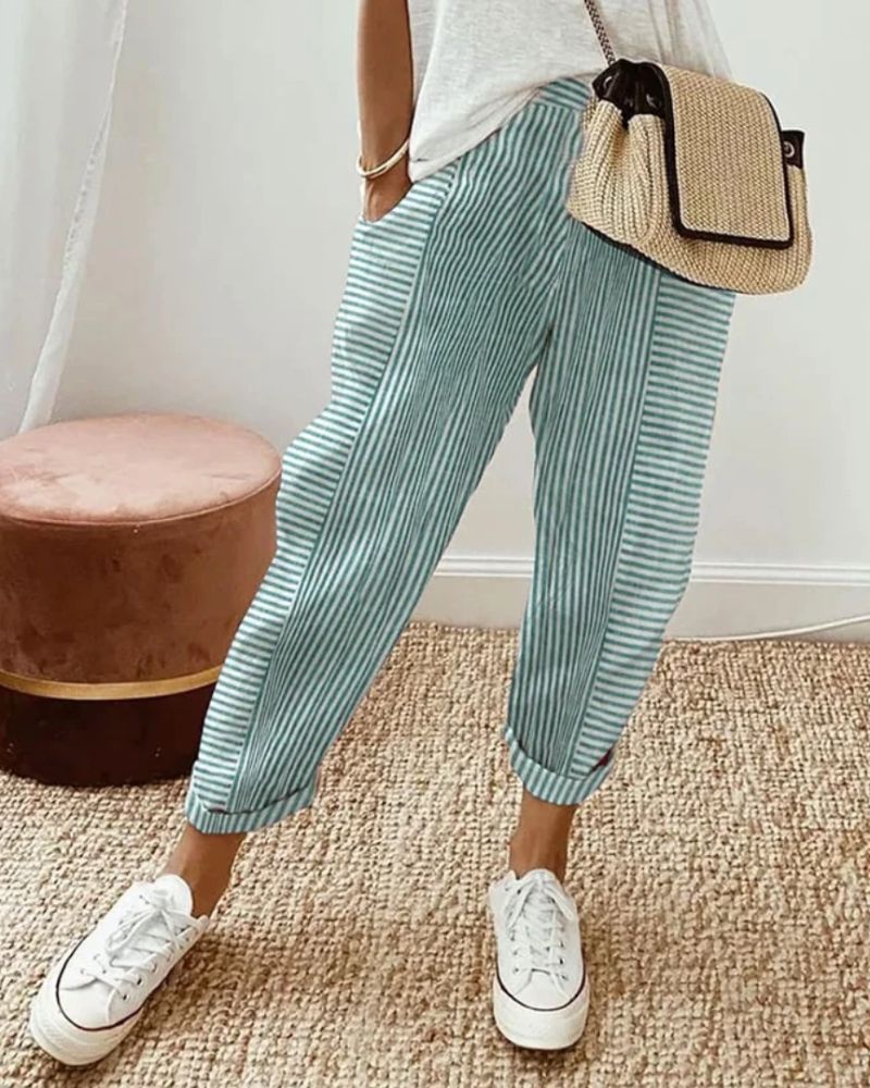 Trendige Leinenhosen für Damen – Sarah