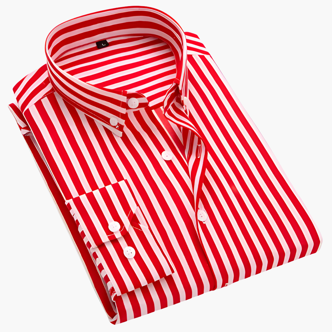 Herren Klassisch Gestreiftes Hemd | Langarm