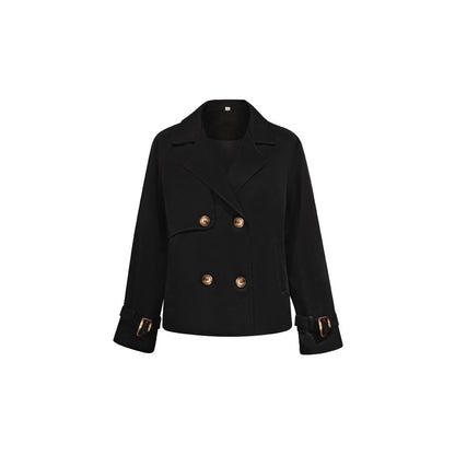 Damen Kurzjacke mit Doppelreiher Mantel – Giovanna