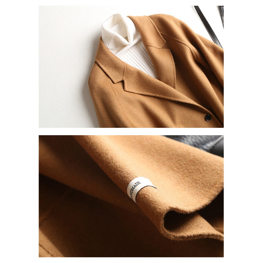 Damen Wollmantel mit Doppelreiher – Daria