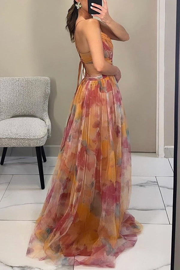 Weiches Damen Maxikleid mit V-Ausschnitt
