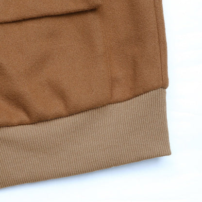 Braune Bomberjacke mit Druckknöpfen für Damen - Santina