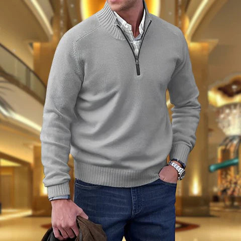Herren Elegant Pullover | Reißverschluss
