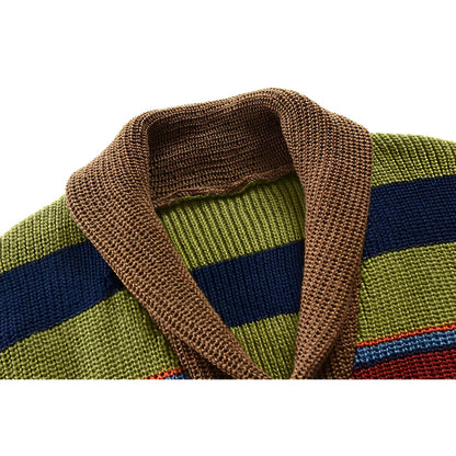 Herren Retro Cardigan | Strick