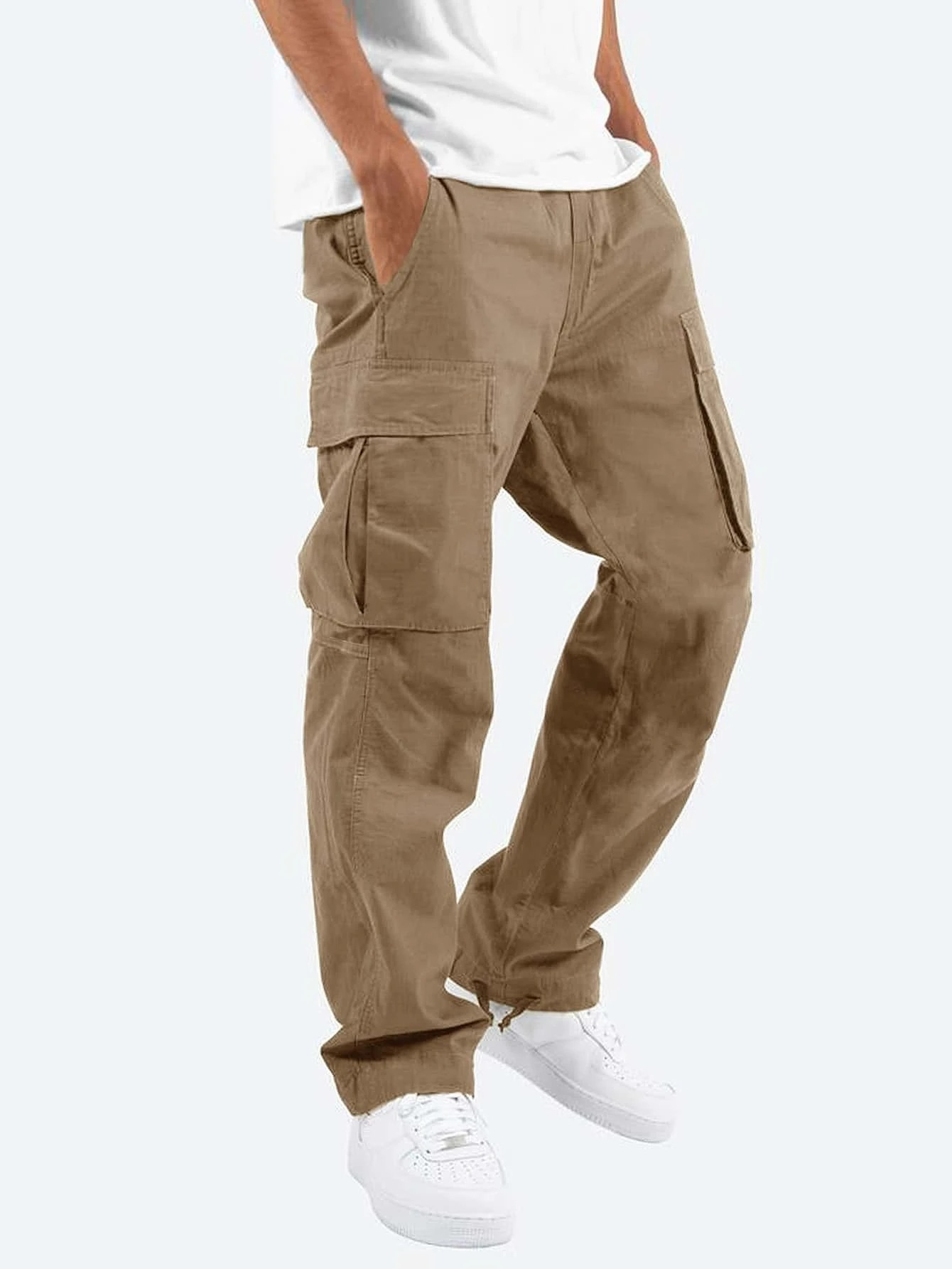 Herren Alltags Cargohose | Lang