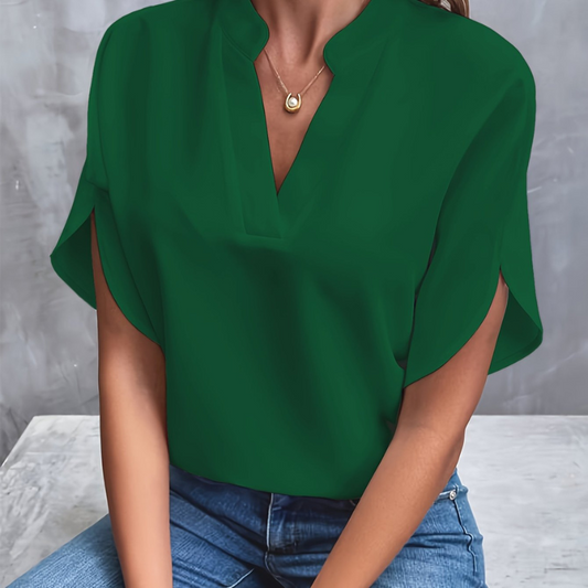 Leichte Elegante Sommerbluse für Damen aus Luftigem Stoff