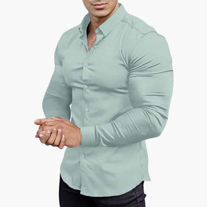 Herren Klassisches Langarm Hemd | Slim Fit