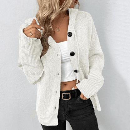 Damen Lang Strick Cardigan | Warm