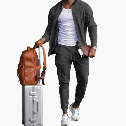 Herren Sportlich Jogginganzug | Reißverschluss