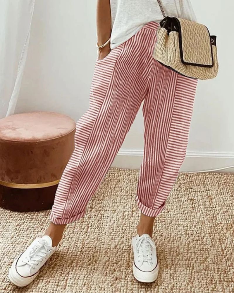 Trendige Leinenhosen für Damen – Sarah