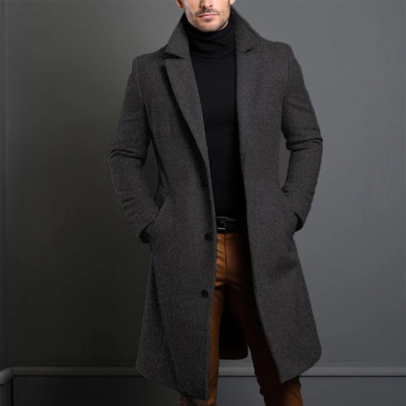 Herren Elegant Lang Mantel | Winter