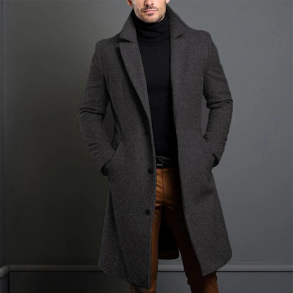 Herren Elegant Lang Mantel | Winter