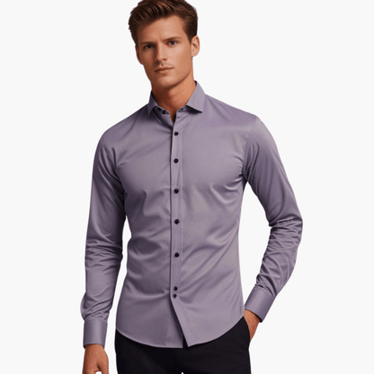 Herren Slim Fit Hemd | Langarm