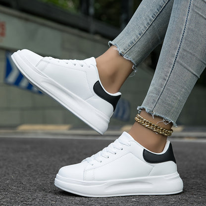 Damen Weiße Sneaker| Bequem