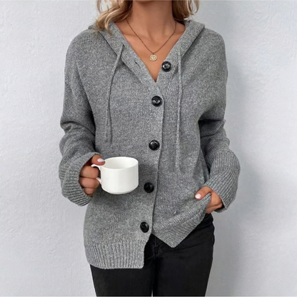 Damen Lang Strick Cardigan | Warm