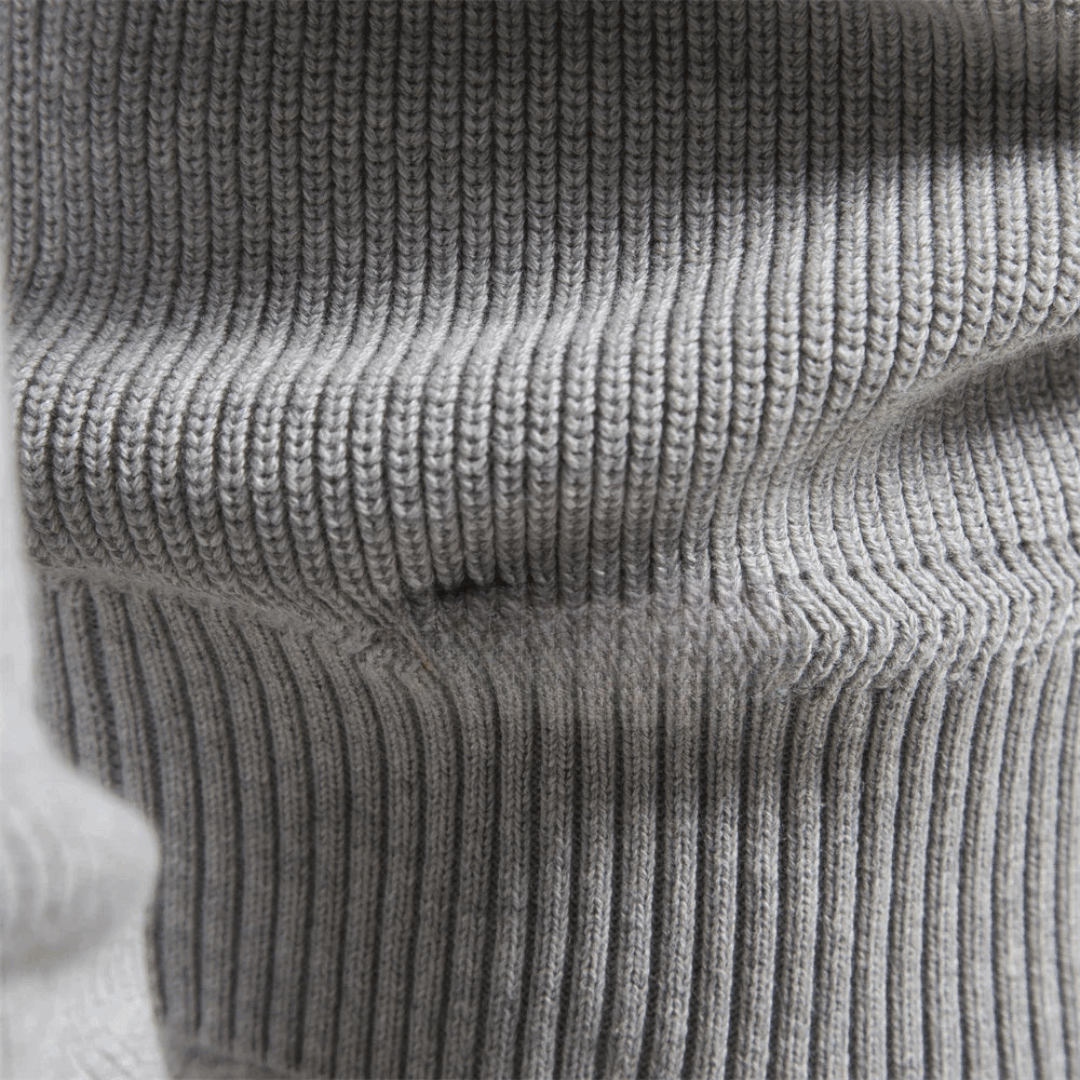 Herren Weich Strick Pullover | Zipper