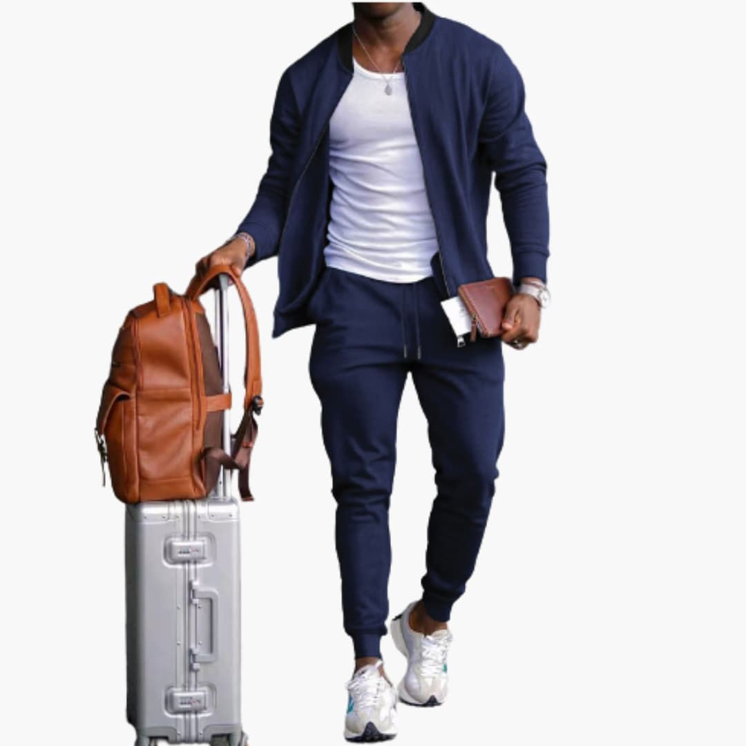 Herren Sportlich Jogginganzug | Reißverschluss