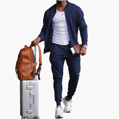 Herren Sportlich Jogginganzug | Reißverschluss