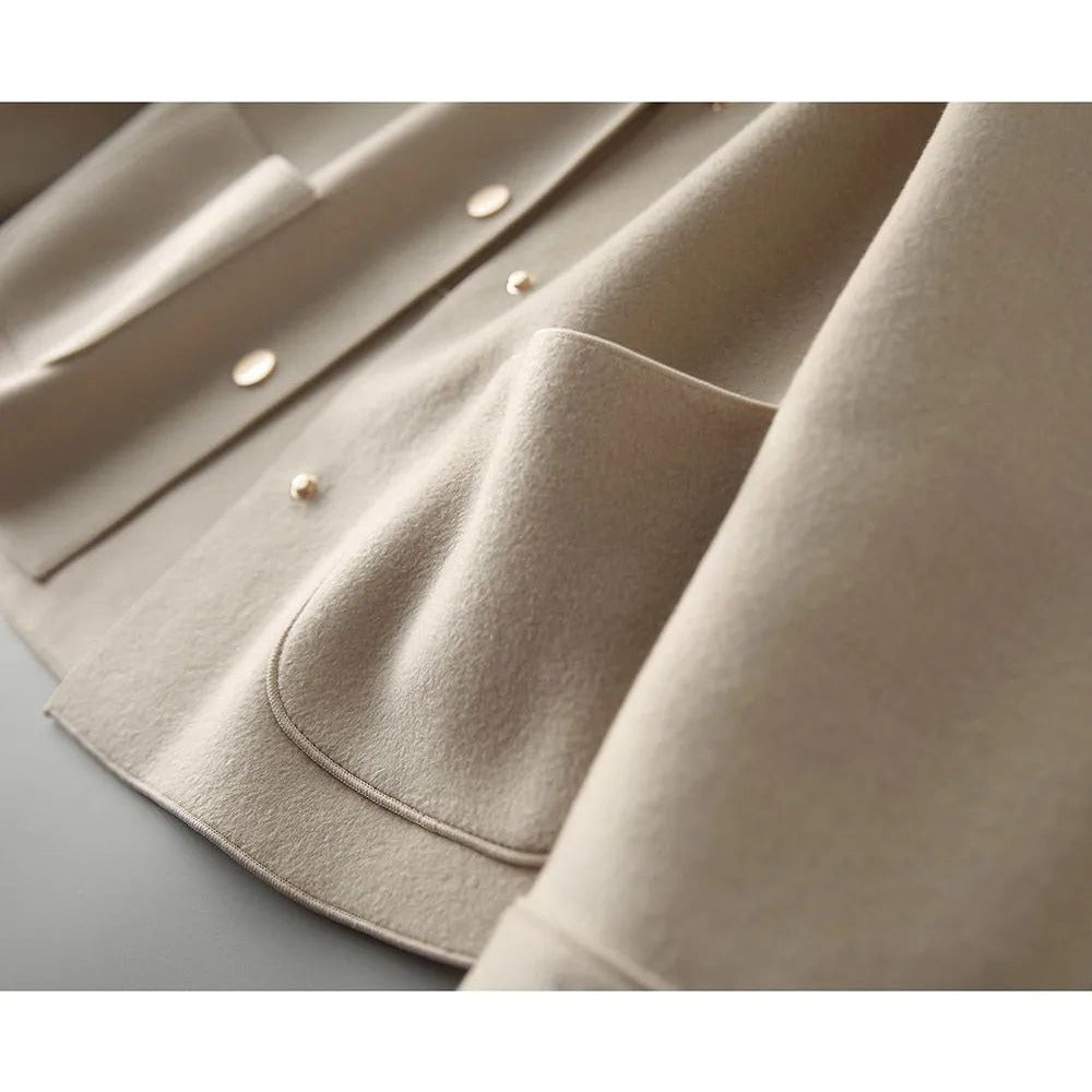 Kurzjacke mit Knopfleiste und Taschen für Damen - Daniela