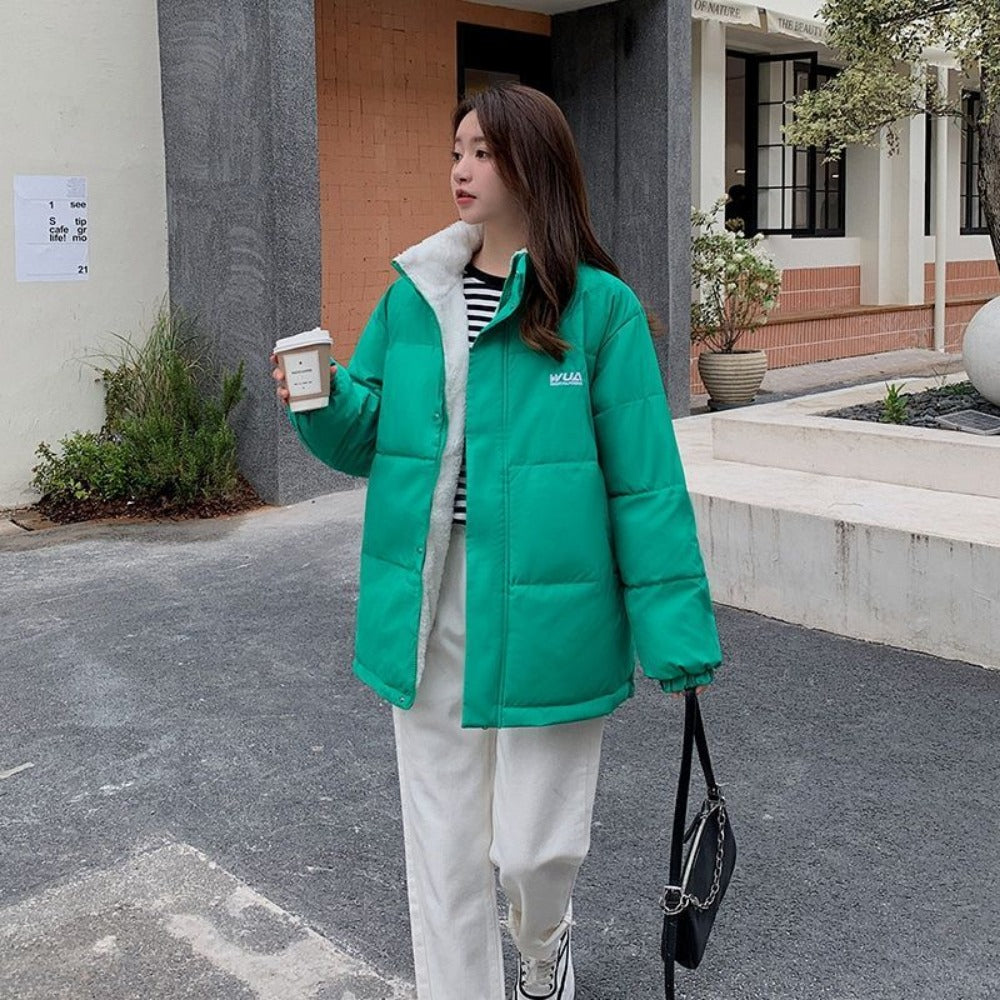 Wendbare Steppjacke Zweitseitiger Mantel für Damen – Milena